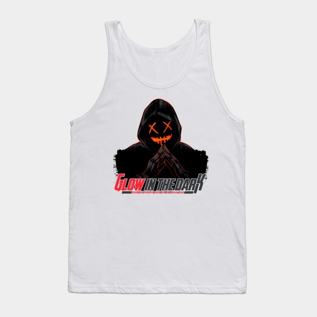 Skull Mask Glow in the Dark Tank Top by Pikiran Bobrok